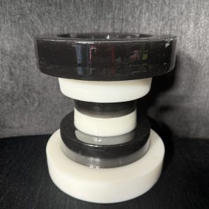 Black and White resin vase