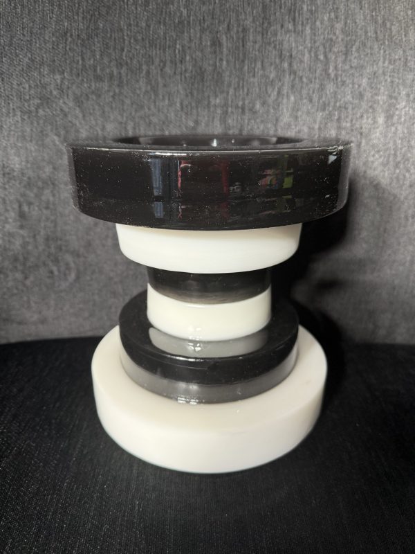 Black and White resin vase